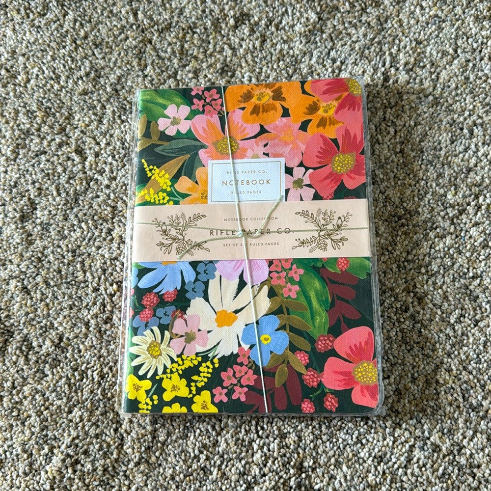 Rifle Paper Co. Set of 3 Floral Notebooks